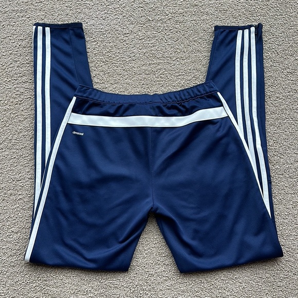 New Adidas climalite speedkick side stripe tapered leg jogger track pants - Picture 3 of 8